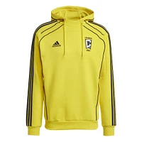 Men's adidas Yellow Columbus Crew 2025 Travel Pullover Hoodie