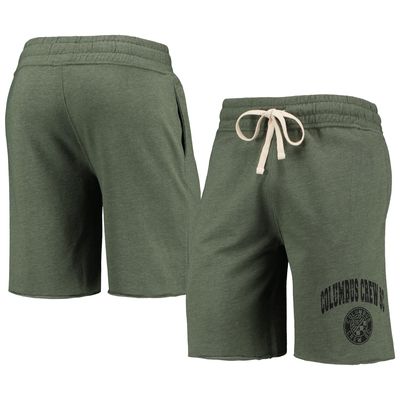 Men's Concepts Sport Heathered Green Columbus Crew Mainstream Tri-Blend Shorts