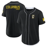 Men's Fanatics Black Columbus Crew Injury Time Baseball Jersey