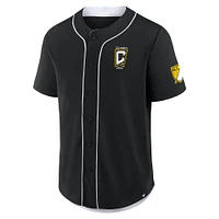 Men's Fanatics Black Columbus Crew Injury Time Baseball Jersey