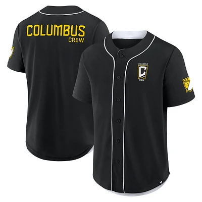 Men's Fanatics Black Columbus Crew Injury Time Baseball Jersey