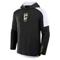 Men's Fanatics Black Columbus Crew Red Card Transitional Pullover Hoodie