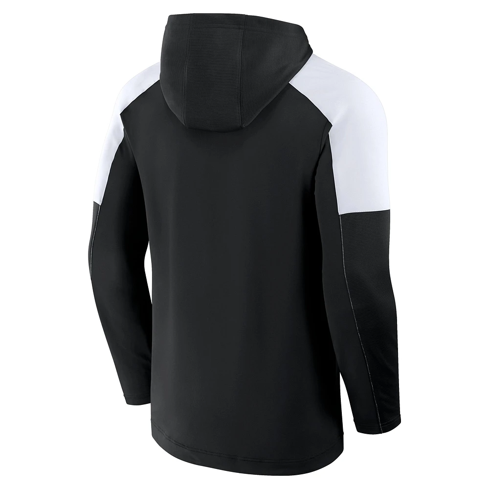 Men's Fanatics Black Columbus Crew Red Card Transitional Pullover Hoodie