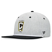 Men's Fanatics Heather Gray Columbus Crew Chip Golfer Snapback Hat