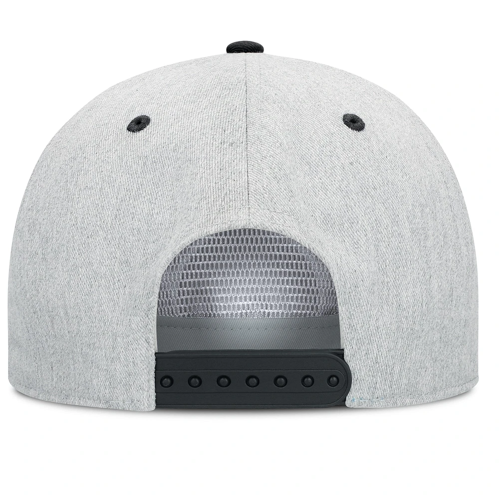 Men's Fanatics Heather Gray Columbus Crew Chip Golfer Snapback Hat