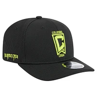 Casquette extensible à boutons-pression Columbus Crew 2025 Jersey Hook 9SEVENTY de New Era pour homme