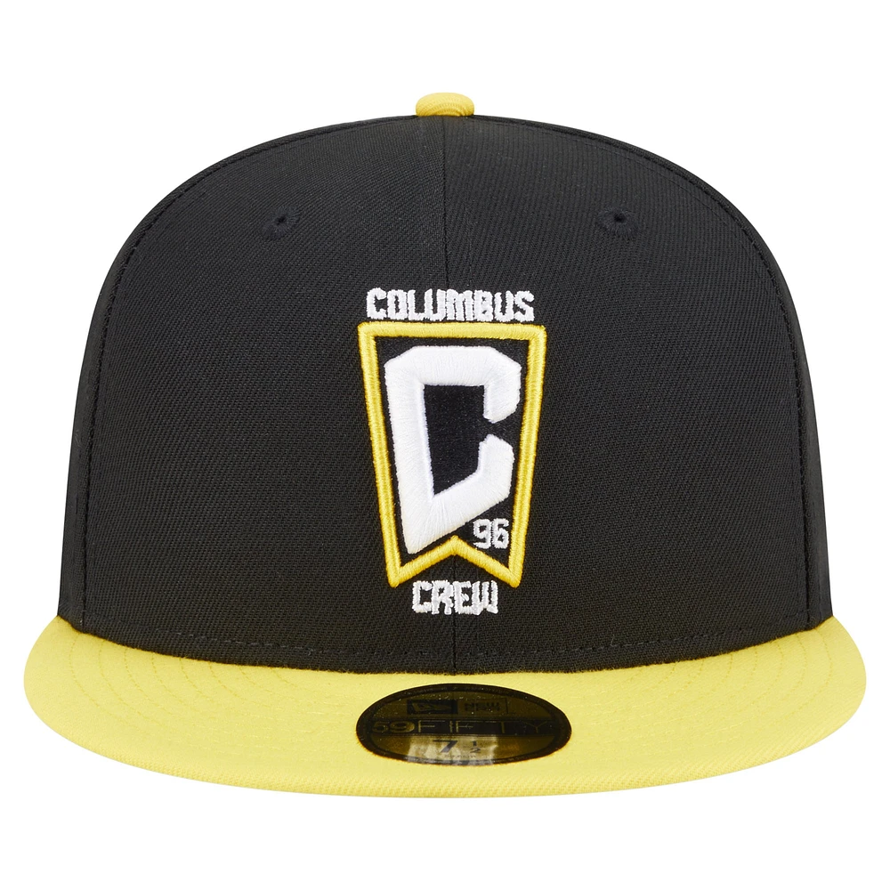 Men's New Era  Black Columbus Crew 2025 Kickoff 59FIFTY Fitted Hat