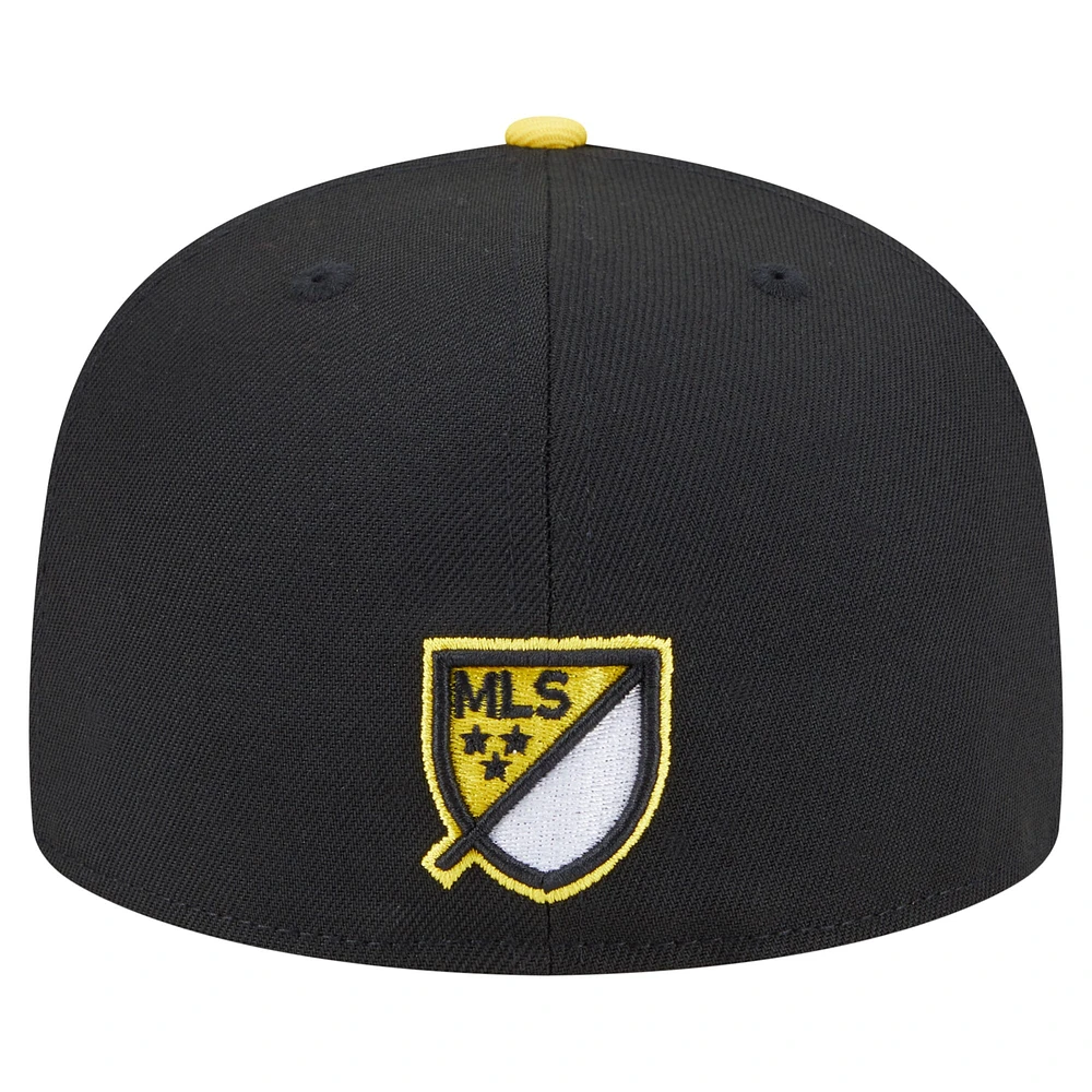 Men's New Era  Black Columbus Crew 2025 Kickoff 59FIFTY Fitted Hat