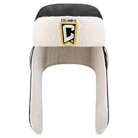 Bonnet en tricot noir Columbus Crew Trapper de New Era pour homme