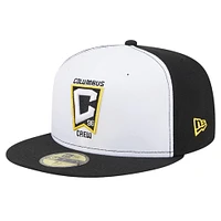 Men's New Era White/Black Columbus Crew 2024 Kick Off Collection 59FIFTY Fitted Hat