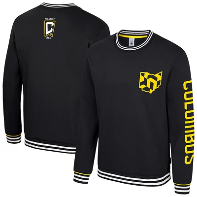 Sweat-shirt à capuche noir Stadium Essentials Columbus Crew pour homme, motif 2 coups la mi-temps