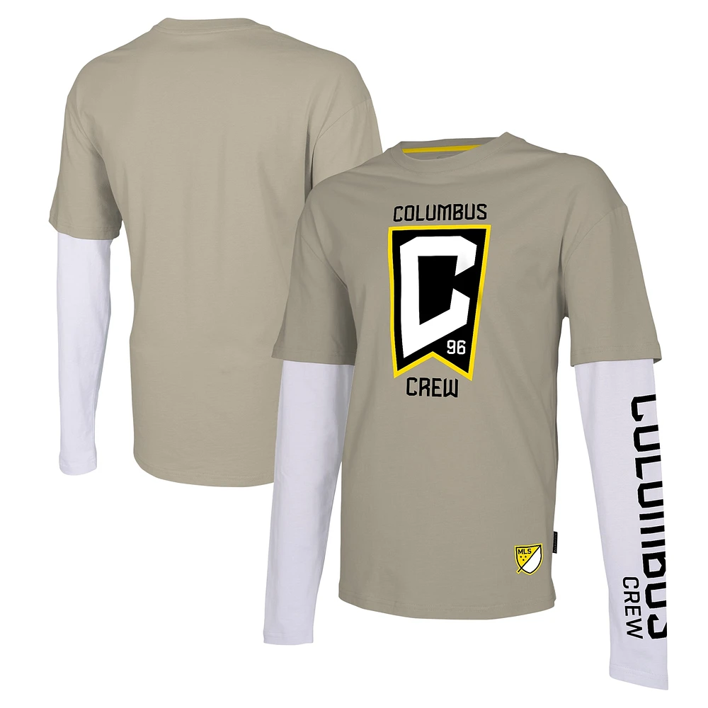 Men's Stadium Essentials Tan Columbus Crew Status Long Sleeve T-Shirt