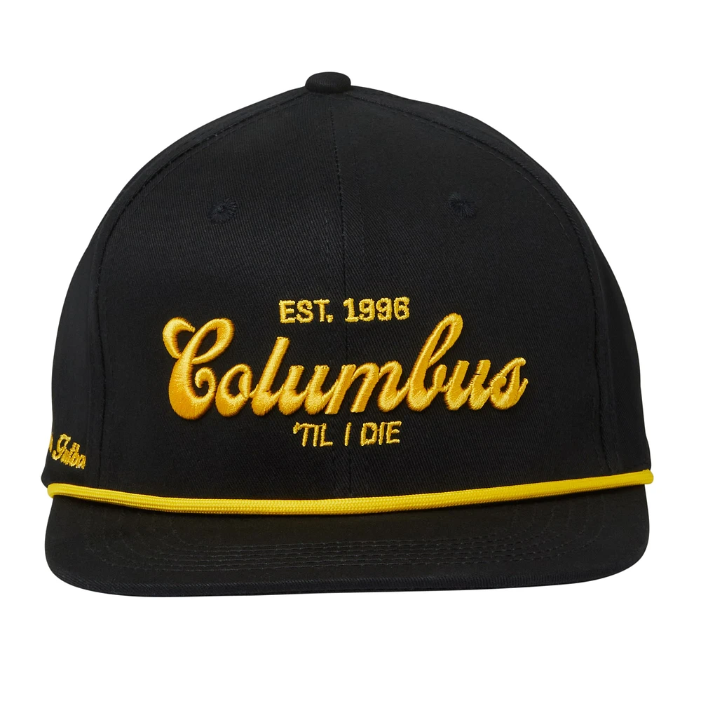 Unisex Live Breathe Futbol Black Columbus Crew Snapback Hat