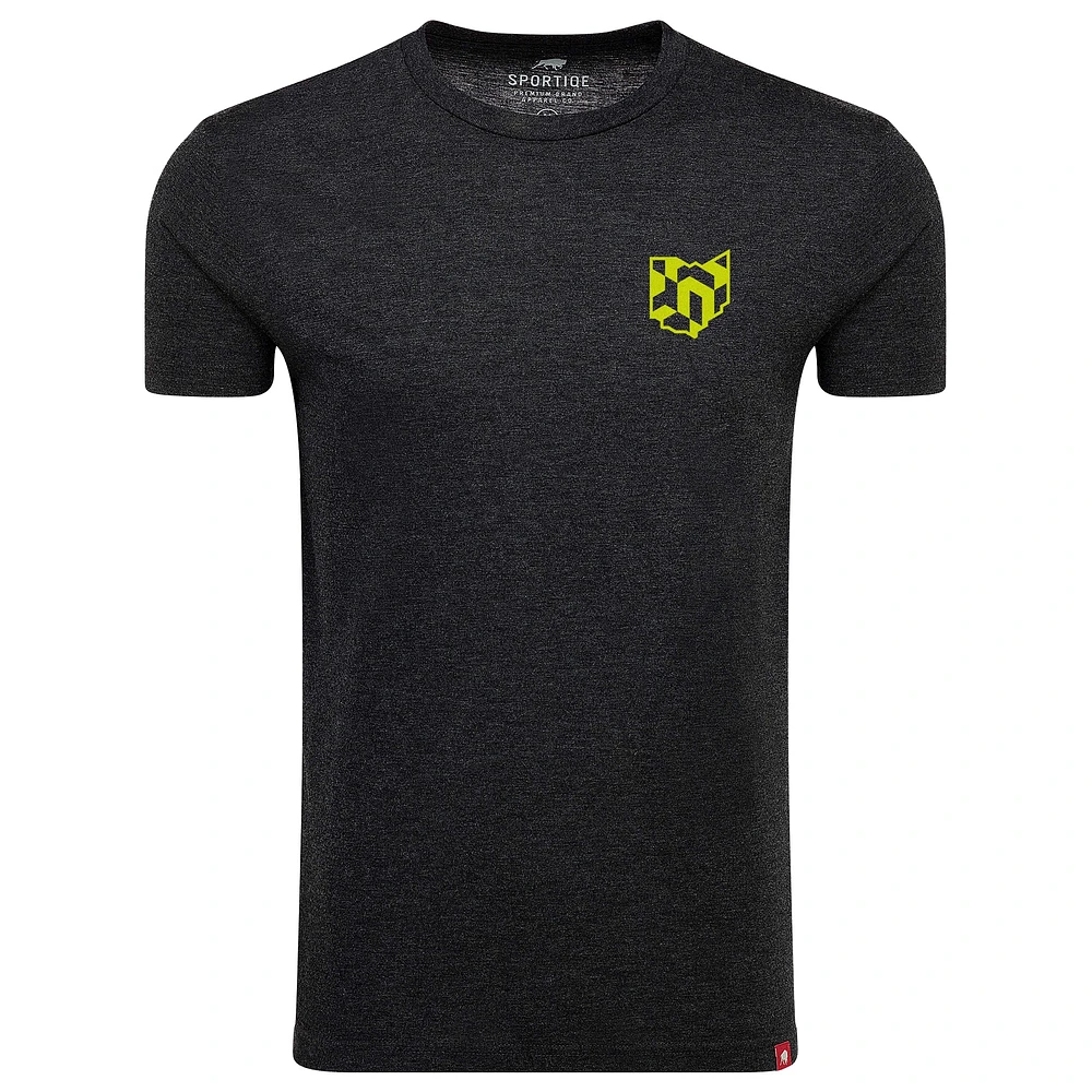 Unisex Sportiqe Black Columbus Crew Comfy Tri-Blend T-Shirt