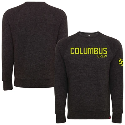 Sweat-shirt unisexe Sportiqe noir Columbus Crew Harmon Tri-Blend Raglan