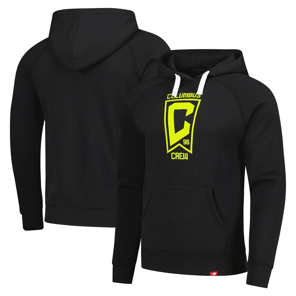 Unisex Sportiqe Black Columbus Crew Olsen Logo Tri-Blend Pullover Hoodie