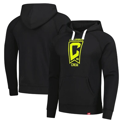 Unisex Sportiqe Black Columbus Crew Olsen Logo Tri-Blend Pullover Hoodie