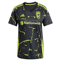 Women's adidas Diego Rossi Black Columbus Crew 2025 The Goosebumps Kit Replica Player Jersey