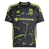 Youth adidas Diego Rossi Black Columbus Crew 2025 The Goosebumps Kit Replica Player Jersey