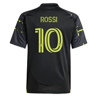 Youth adidas Diego Rossi Black Columbus Crew 2025 The Goosebumps Kit Replica Player Jersey