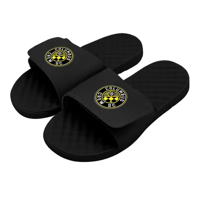 Columbus Crew ISlide Youth Primary Logo Slide Sandals - Black