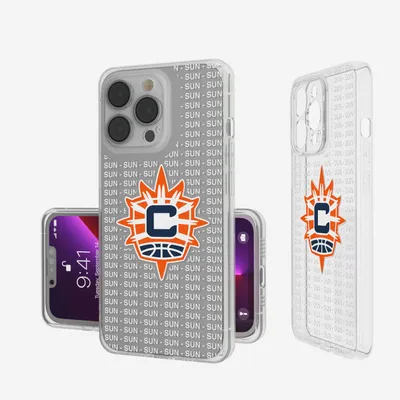 Connecticut Sun iPhone Clear Text Backdrop Design Case