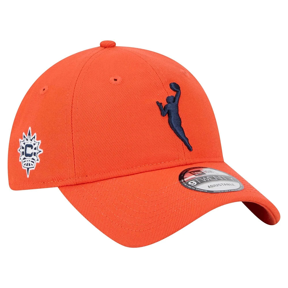 Casquette ajustable Connecticut Sun 9TWENTY orange New Era pour homme