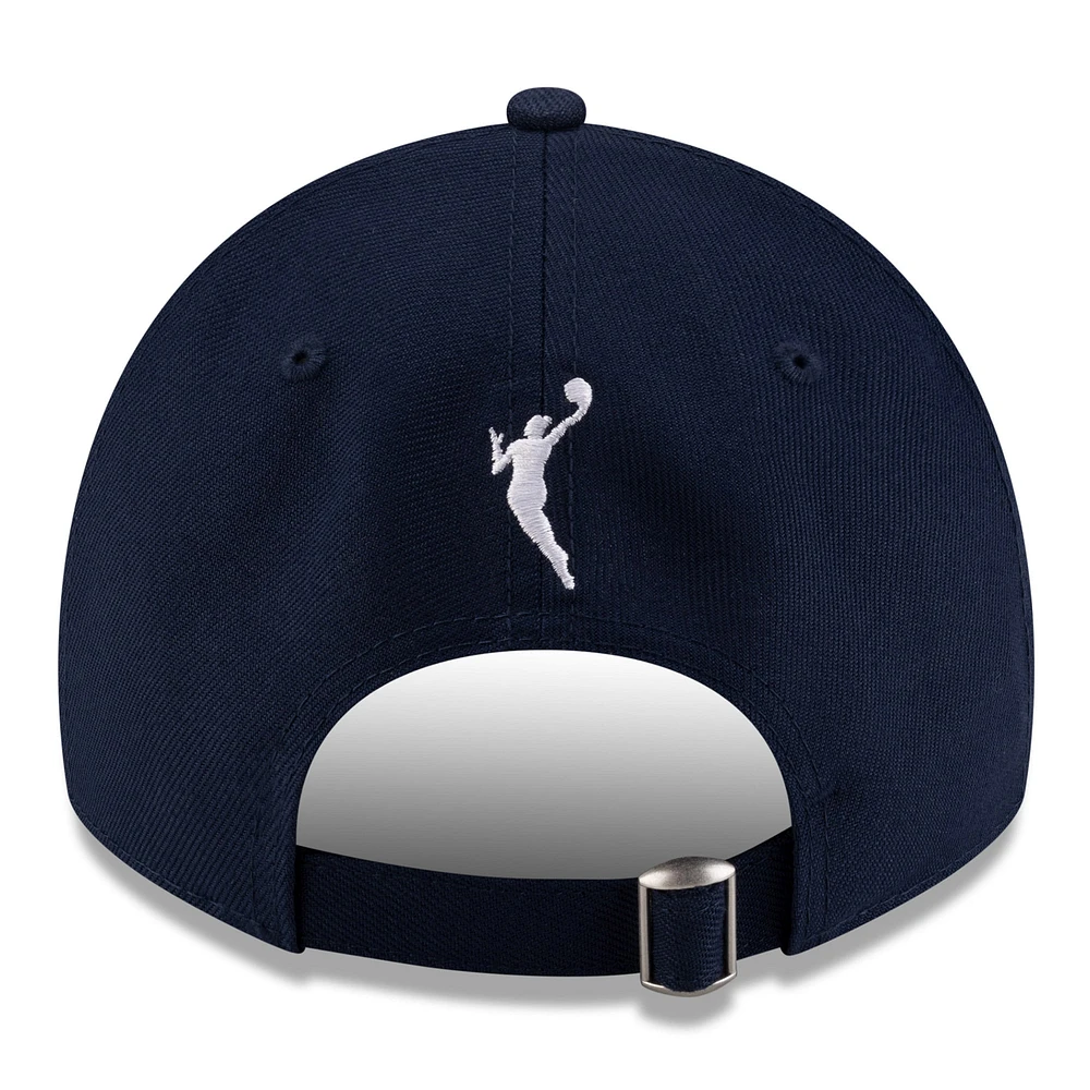 Casquette ajustable unisexe New Era bleu marine/orange Connecticut Sun 2025 WNBA Draft 9TWENTY