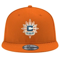 Casquette snapback unisexe New Era orange avec logo Connecticut Sun 9FIFTY
