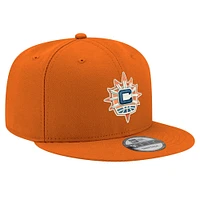 Casquette snapback unisexe New Era orange avec logo Connecticut Sun 9FIFTY