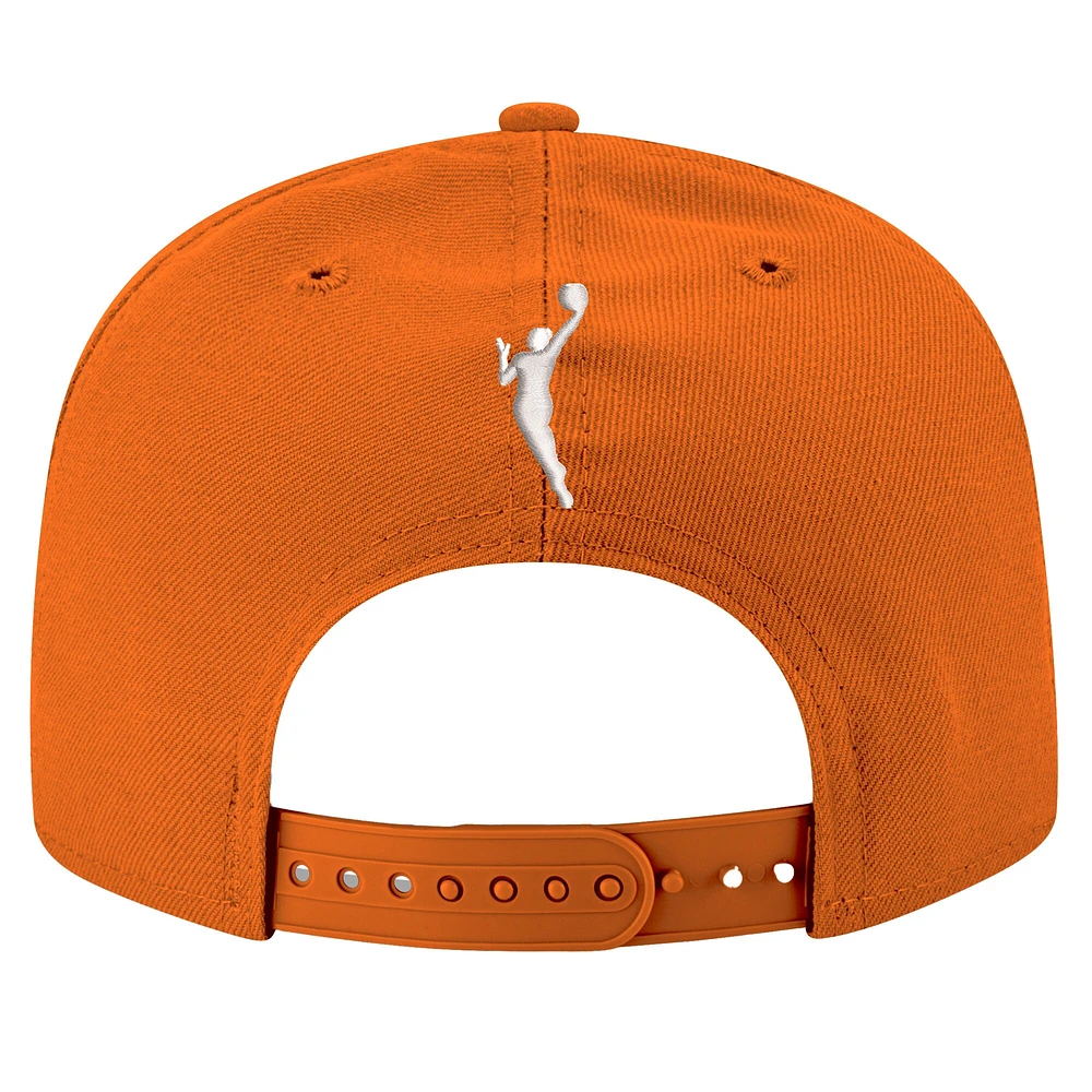 Casquette snapback unisexe New Era orange avec logo Connecticut Sun 9FIFTY