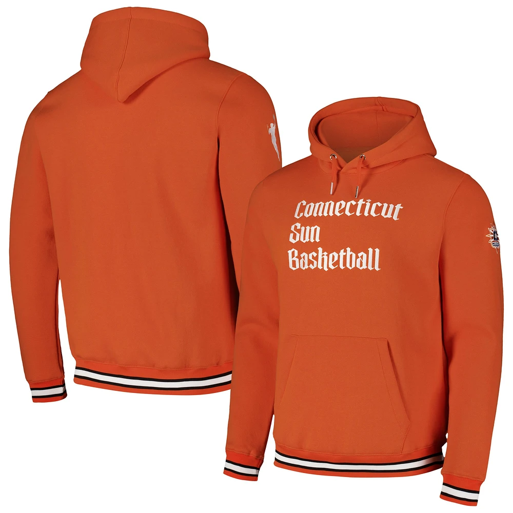 Sweat à capuche unisexe orange Connecticut Sun Premium