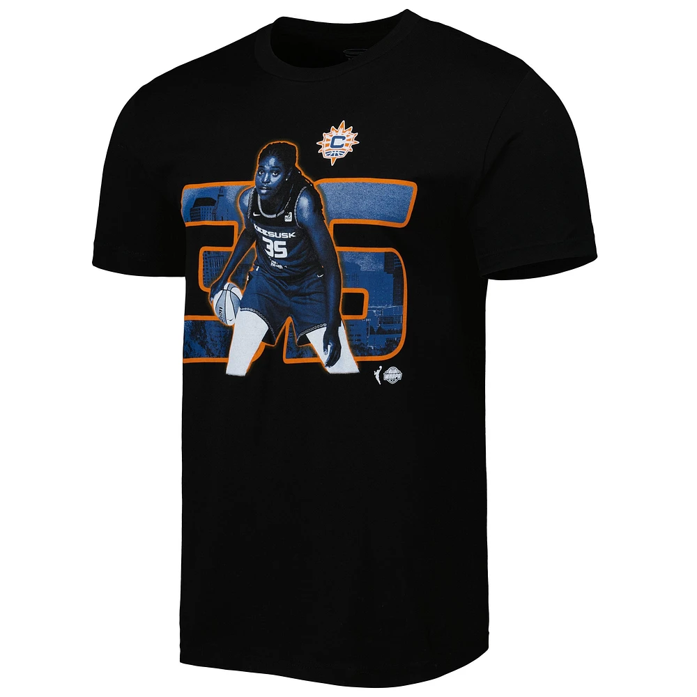 Unisex Stadium Essentials Jonquel Jones Black Connecticut Sun Player Skyline T-Shirt