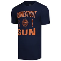 T-shirt unisexe Stadium Essentials bleu marine Connecticut Sun City Year