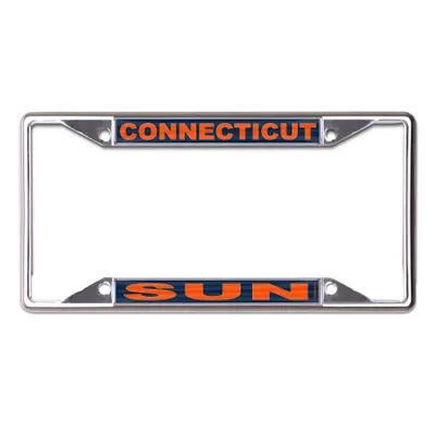 Cadre de plaque d'immatriculation en métal découpé au laser WinCraft Connecticut Sun