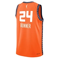 Maillot de joueur Nike DeWanna Bonner Orange Connecticut Sun Swingman pour jeune - Édition Explorer