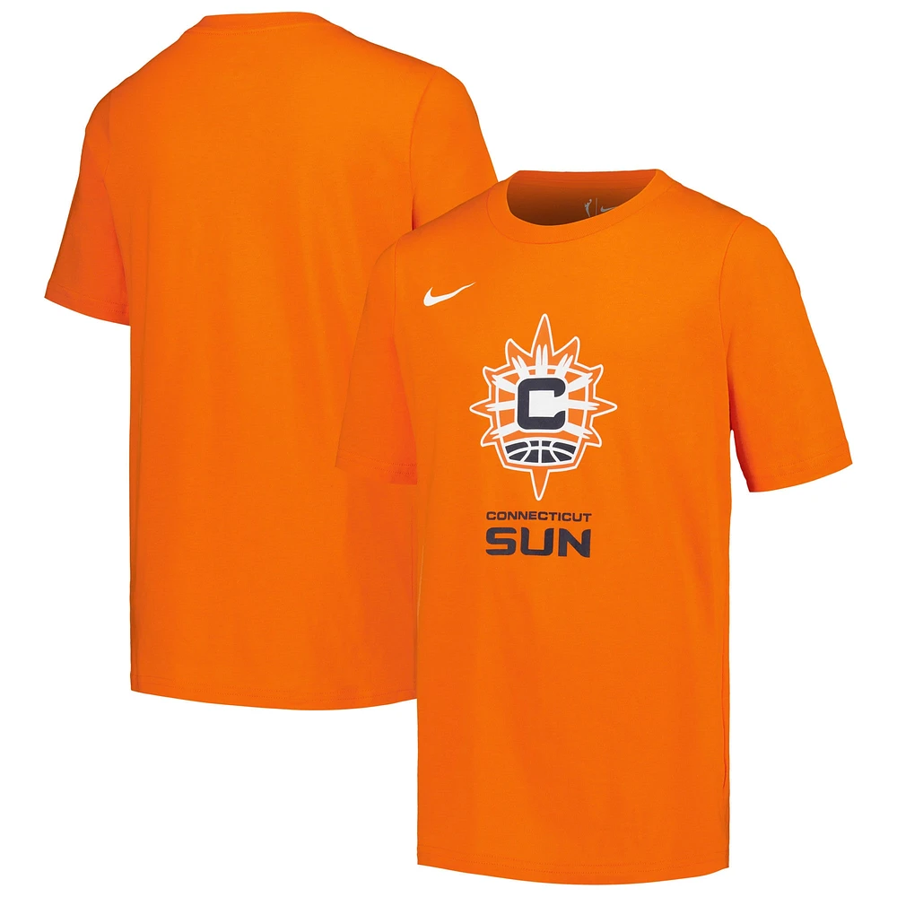 T-shirt Nike Orange Connecticut Sun Essential avec logo pour jeune