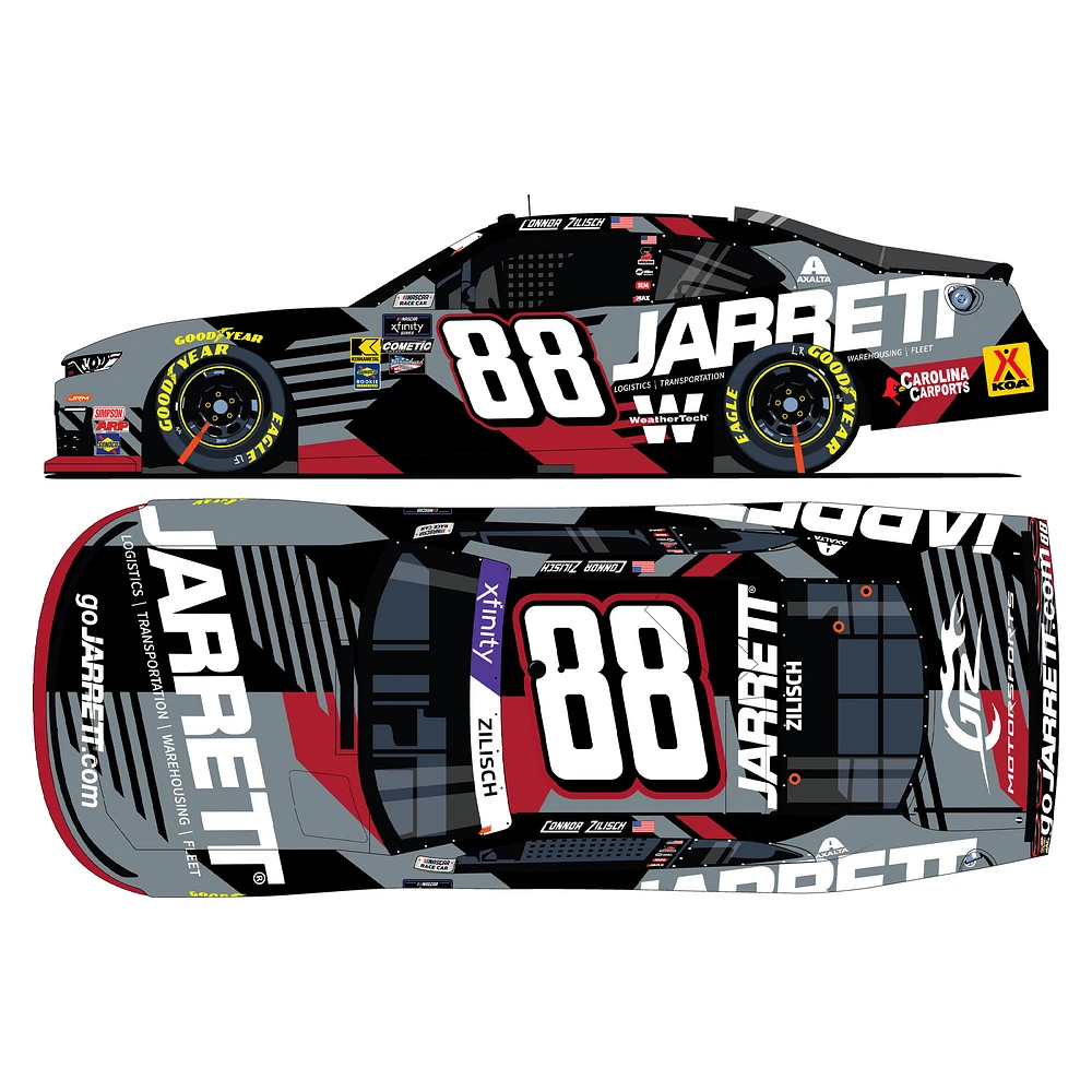 Action Racing Connor Zilisch 2025 #88 Jarrett NASCAR Xfinity Series 1:24 Die-Cast Chevrolet Camaro