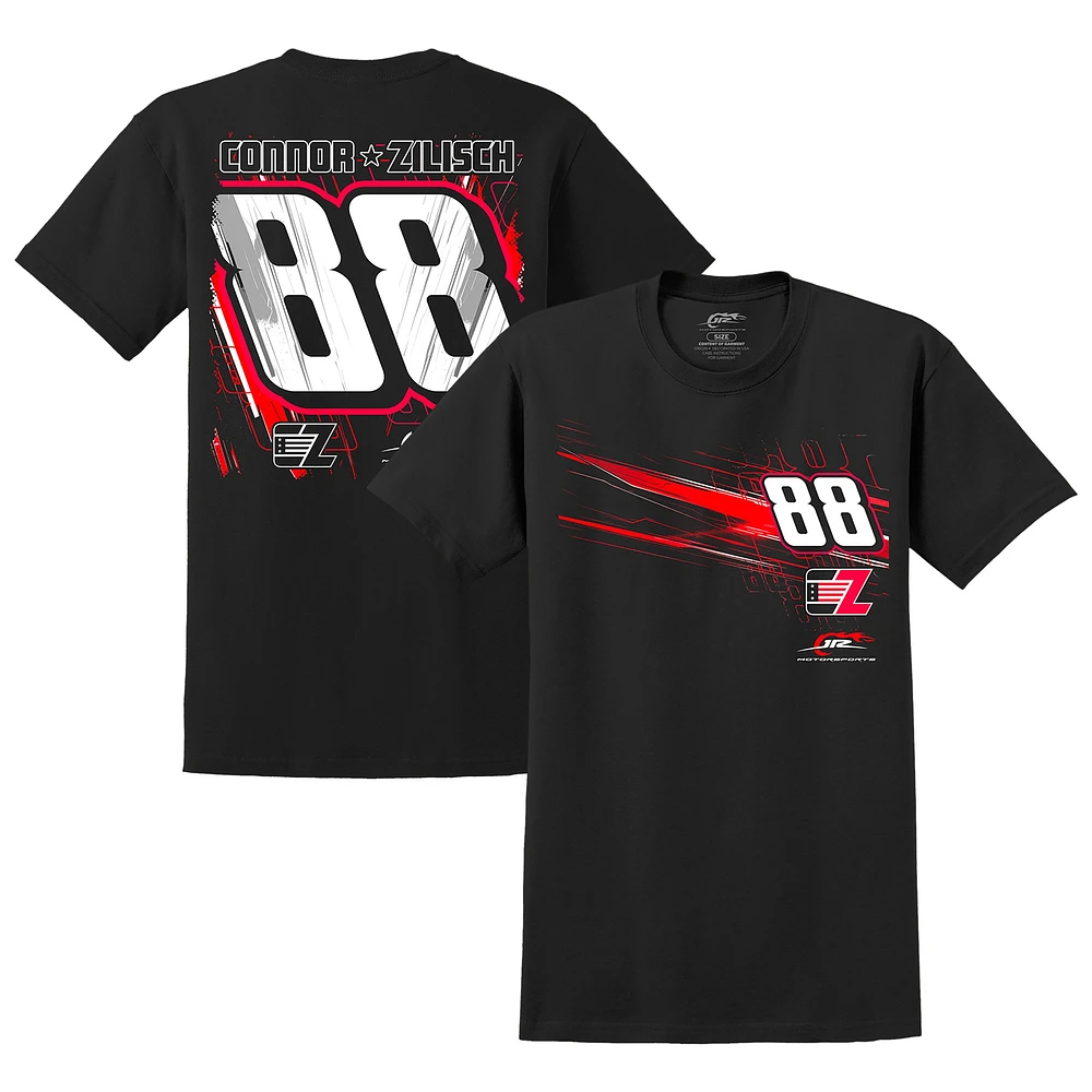 Men's JR Motorsports Official Team Apparel Black Connor Zilisch  Lifestyle T-Shirt