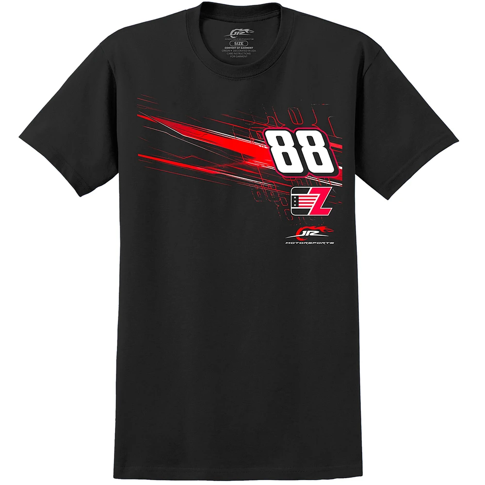 Men's JR Motorsports Official Team Apparel Black Connor Zilisch  Lifestyle T-Shirt