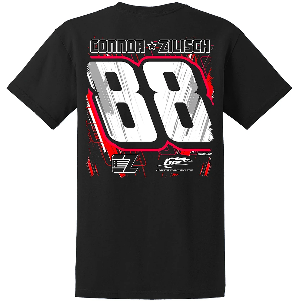 Men's JR Motorsports Official Team Apparel Black Connor Zilisch  Lifestyle T-Shirt