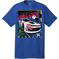 Men's JR Motorsports Official Team Apparel  Royal Connor Zilisch WeatherTech Car T-Shirt