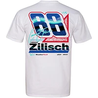 Men's JR Motorsports Official Team Apparel  White Connor Zilisch WeatherTech Car T-Shirt