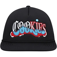 Casquette Snapback Cookies noire Upper Echelon Trucker pour hommes