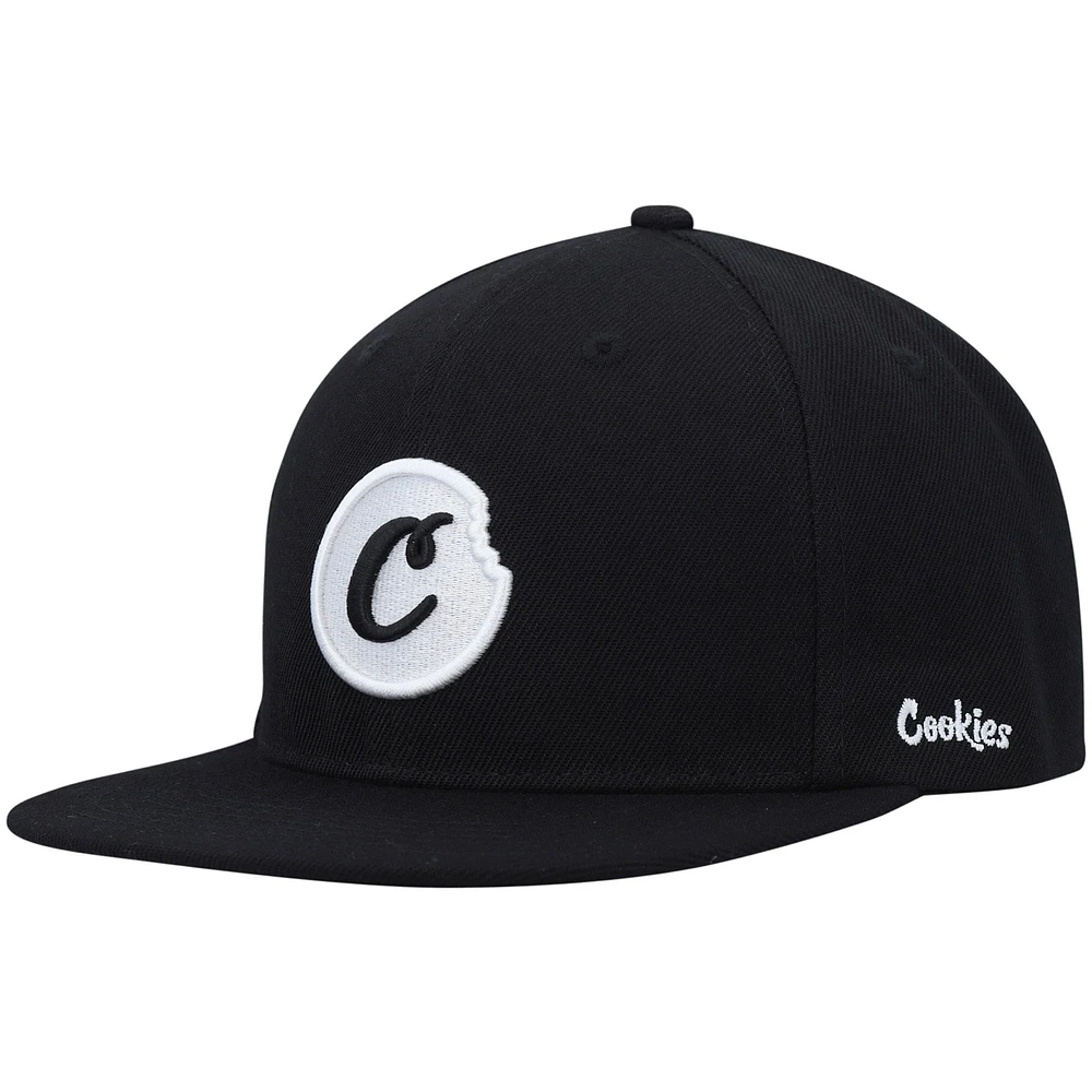 Casquette Snapback C-Bite noire Cookies Clothing pour hommes