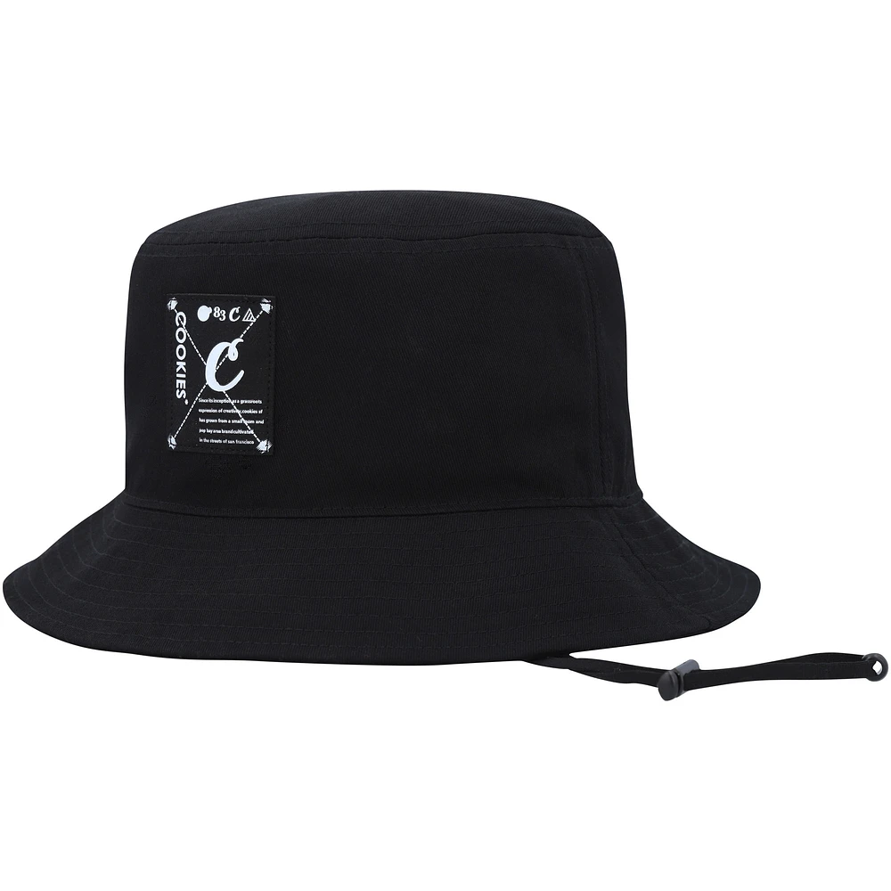 Chapeau bob noir Key Largo Cookies Clothing pour hommes