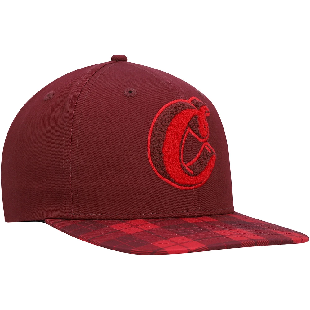 CKZ CKS BURGUNDY CKZ MENS PARK AVE SNAPBACK HATMENSNP