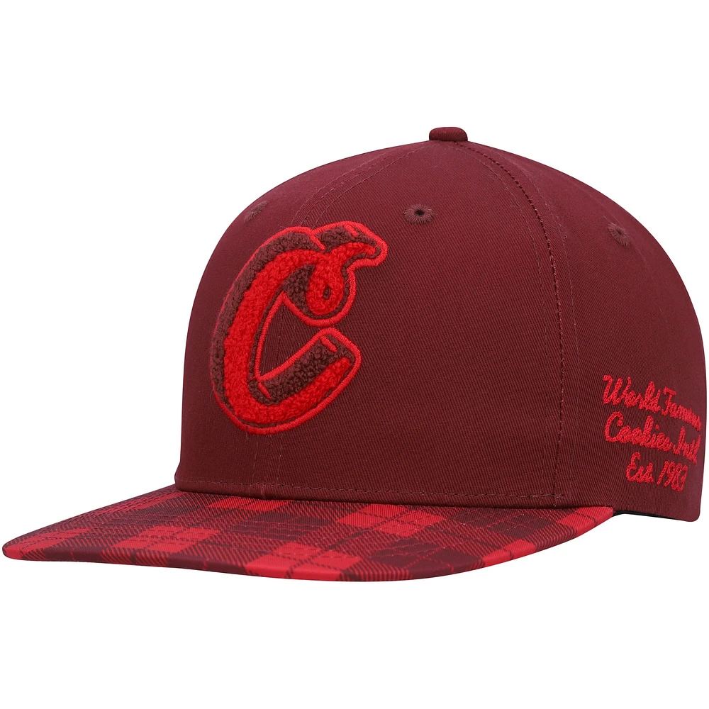 CKZ CKS BURGUNDY CKZ MENS PARK AVE SNAPBACK HATMENSNP