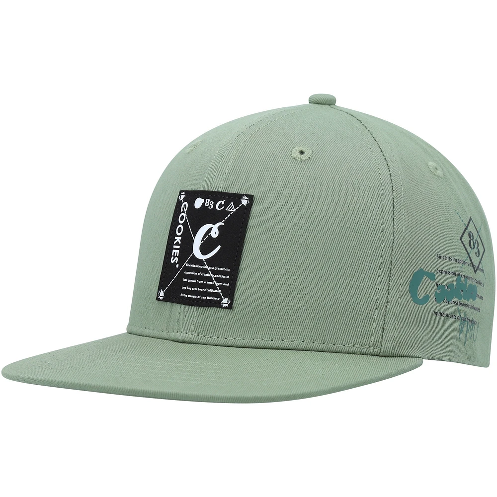 Men's Cookies Clothing Olive Key Largo Snapback Hat