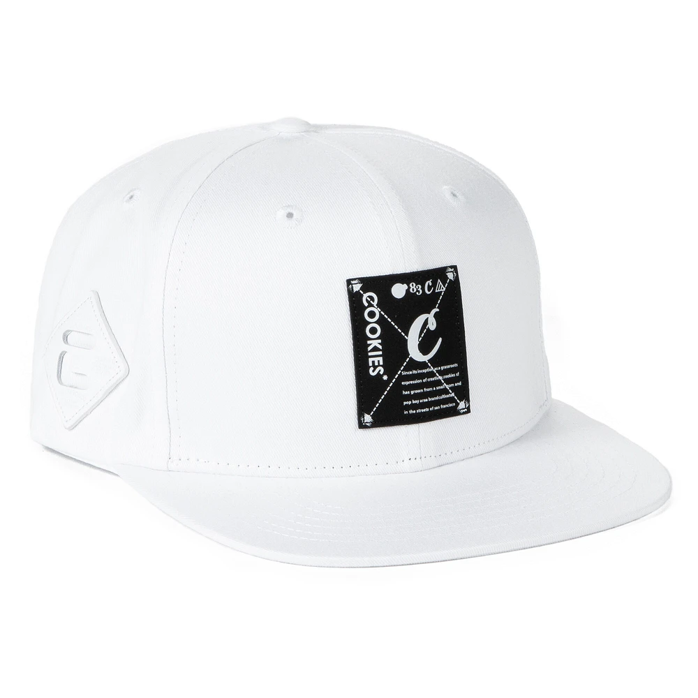 Casquette Snapback Key Largo blanche pour hommes Cookies Clothing